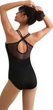 Camisole Dance Leotard for Women Mesh Ballet DancewearWater-drop BackFull Fro...