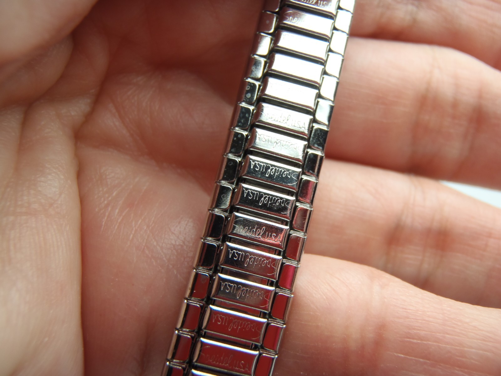 9-11mm Speidel EuroFlex Stainless Steel Watchband, Flexible USA New Old Stock
