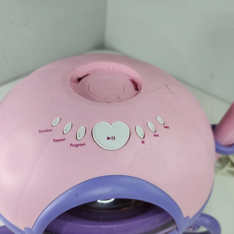 Disney Princess Purple Carriage CD+G Karaoke System DKS7102-PRN Radio Player Wor - Image 3 of 4