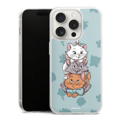 Slim Hülle für Apple iPhone 15 Pro Aristocats Disney Katze