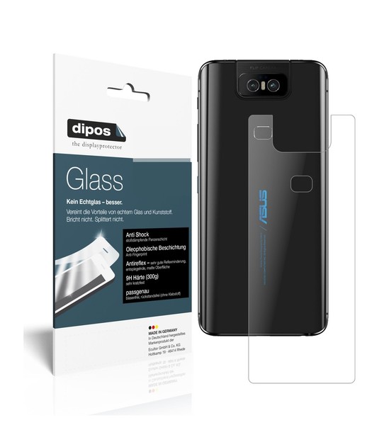 2X Schutzfolie FüR Asus Zenfone 6 (ZS630KL) RüCkseite Matt - Anti-Shock 9H Folie-image
