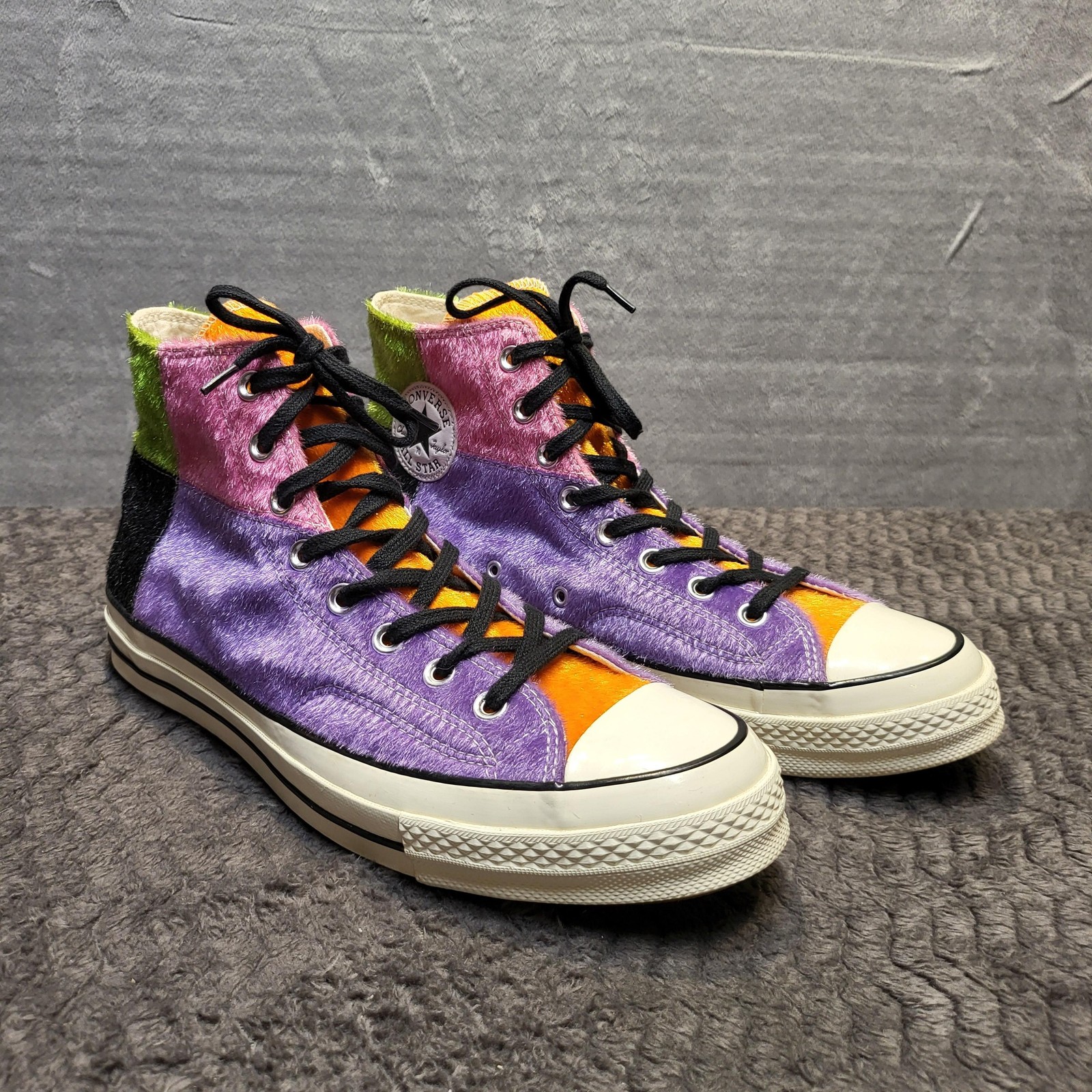 Scarpe alte Converse Chuck Taylor All Star anni 70 uomo taglia 11 patchwork pony ha