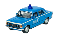 Welly Fiat 125P Militia Blau 1:43 Die Cast Metal Model New In Box Police 44023