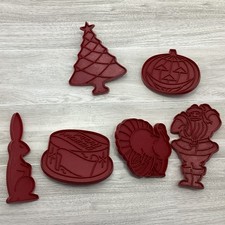 Holiday Cookie Cutter Set Christmas Thanksgiving Easter Halloween Santa Turkey
