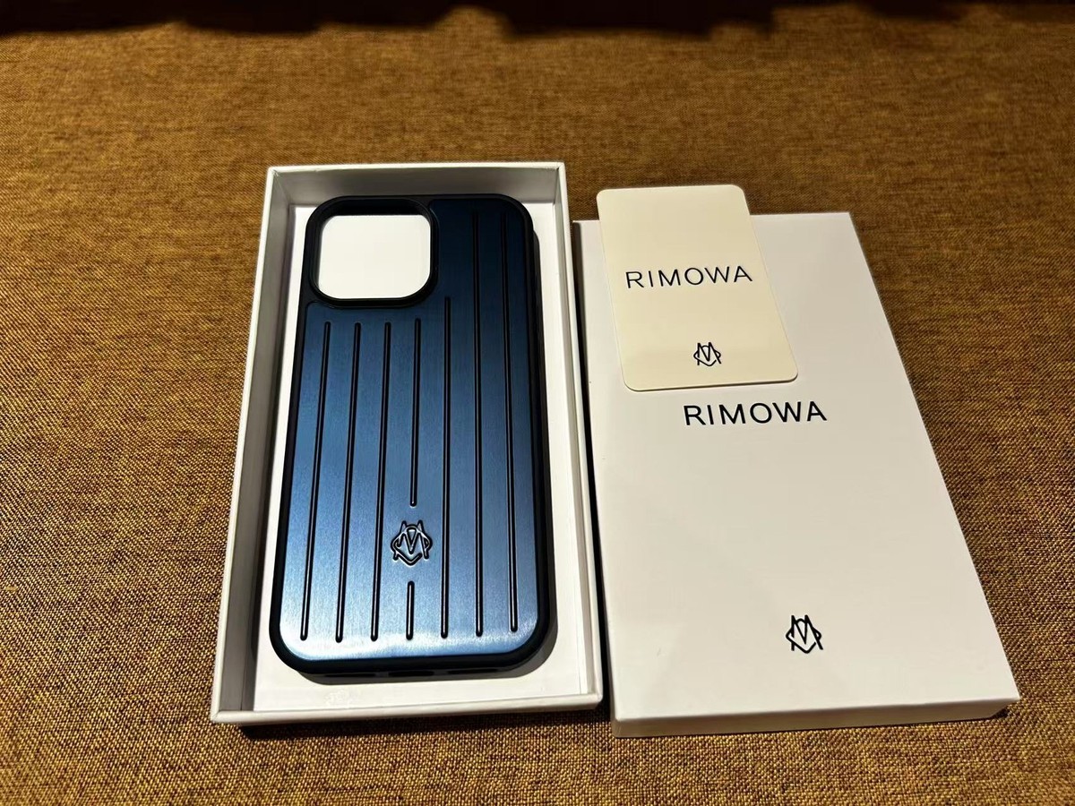 Genuine Rimowa Iphone 16 Pro Max Blue Aluminum Phone Case | eBay