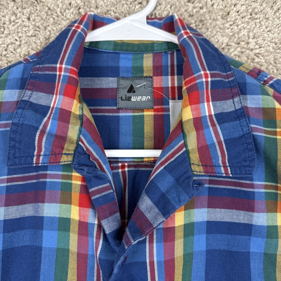 Lizwear Liz Claiborne Plaid Button Down Shirt - Image 2 of 4