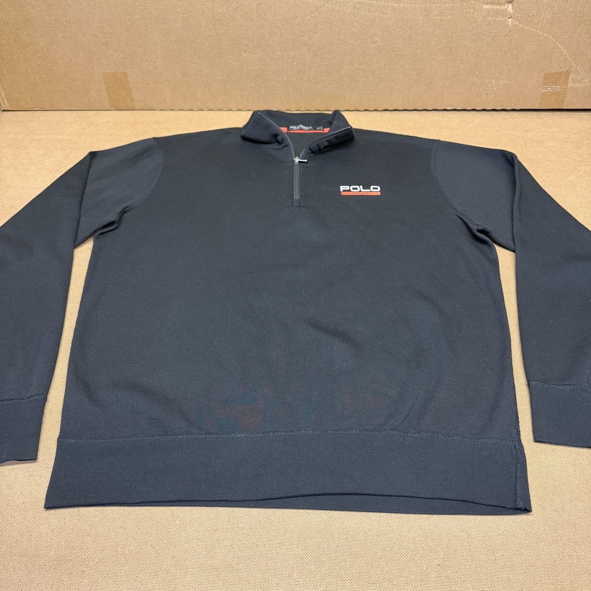 POLO SPORT Ralph Lauren プレート 4枚セット Polo Sport Ralph Lauren Sweatshirt Mens Large Blue 1/4 Zip Fleece