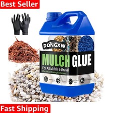 Mulch Glue for Landscaping , Long-Lasting Rock Glue Gravel Binder, Strong Rub...