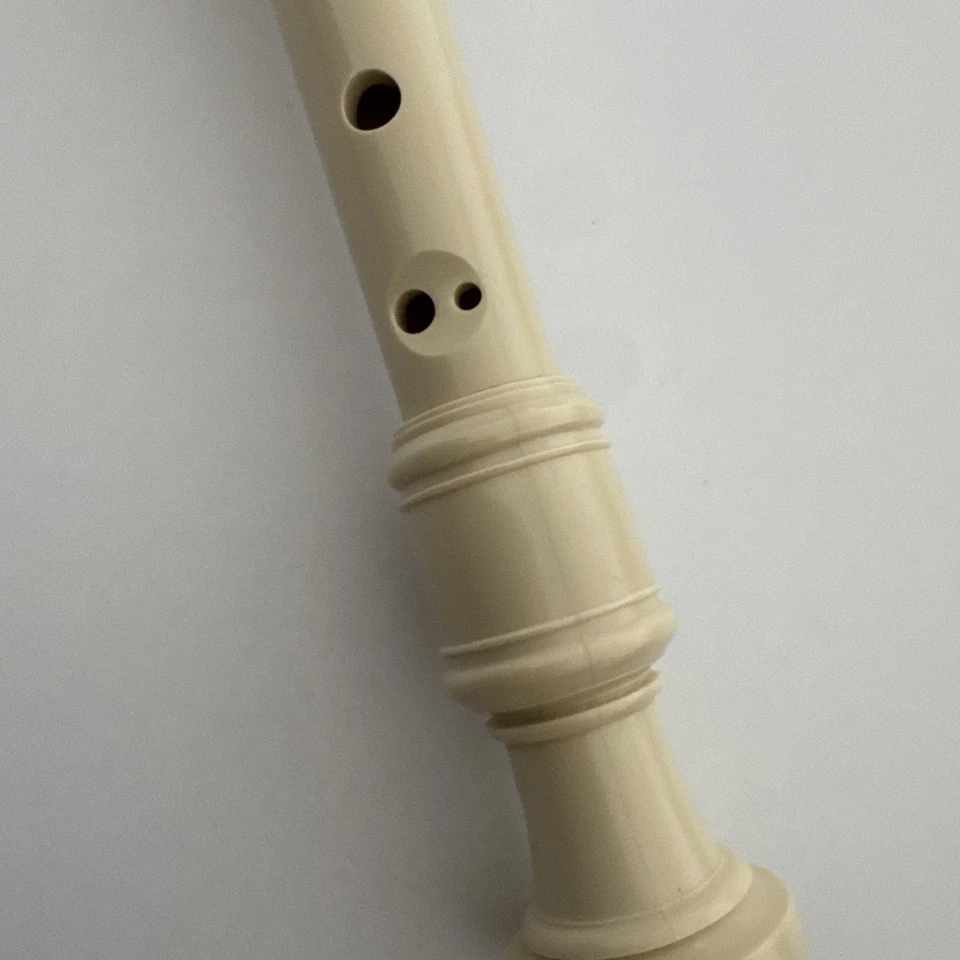 Recorder Beige Plastic Beginner Level Soprano Recorder Flute - Image 3 of 4