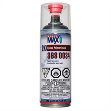 Spraymax 3680034 2k Epoxy Primer 13.5 Oz Aerosol Can Matte Black 1.2 To 2.4 S