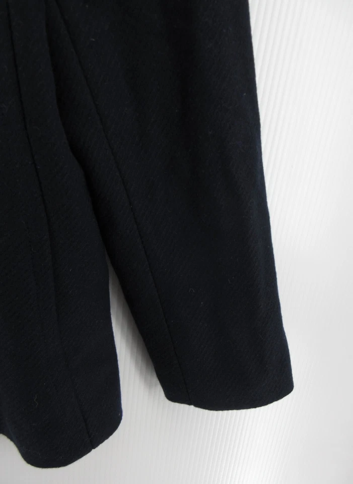 Banana Republic Jacket Women Large Blue Wool Peacoat Double Breasted Career - Image 3 of 4