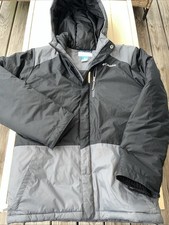 Columbia Kids Lightning Lift Jacket Black And Gray L 14/16