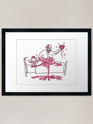 Giles' Doodle from Hush [Buffy the Framed Wall Art Poster Leinwanddruck Bild