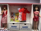 1963 Mattel Skipper & Skooter Dolls w/ Case, Clothes & Accessories (Vintage)