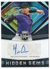 Helcris Olivarez 2020 Elite Extra Edition Hidden Gems Autograph Card #HG-HO AUTO