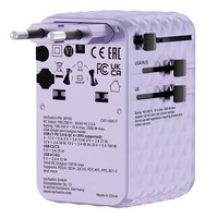 Verbatim Charge 'N' Travel 100W Universal Travel Adapter With Retractable Cable