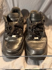 Nike Air Force 1 Low Triple Black 315122-001 Mens Size 10.5 Leather AF1