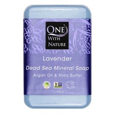 Dead Sea Bar Soap 7 Oz; Lavender by One with Nature