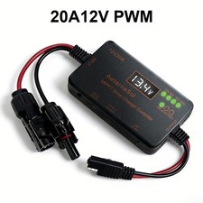 Solar Charge Controller 12V 20A Type-C USB for Solar Panel Gel, AGM LiFePO4