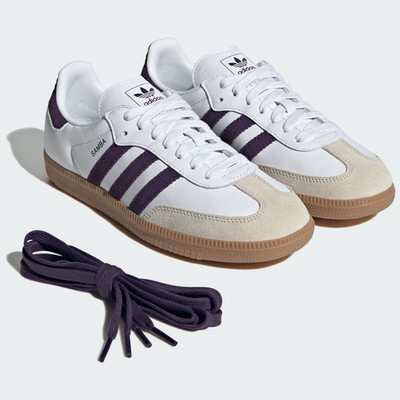 JS1392 adidas Originals Samba OG Cloud White Alumina Aurora Plum (Men's)