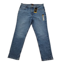 Lee Legendary Jeans Women's 16 36x28 Med Wash 90's Taper Mid Rise NEW Stretch