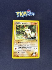 Pokemon TCG Blaine's Mankey Gym Challenge 63/132 Regular LP.