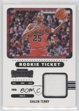 2022-23 Panini Contenders Rookie Ticket Swatches Dalen Terry #RTS-DTC 03rx