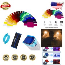 Creative Lighting Gels 20pc - Color Effect  Correction for Camera Flash Filters