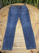 EUC Judy Blue Skinny Jeans Womens 13/31 Blue Denim Mid Rise Relaxed Fit Dark