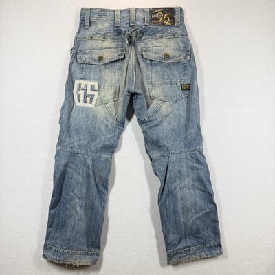 G-Star Raw Jeans Men 31x30 Light Wash Elwood Heritage Loose Post Embro 96