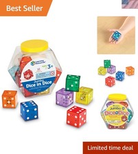 Engaging Jumbo Dice In Dice - 12 Colorful Learning Cubes for Teachers  Parents