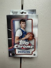🔥2025-26 Topps Chrome NBA Basketball Brand New Sealed Trading Card Hanger Box