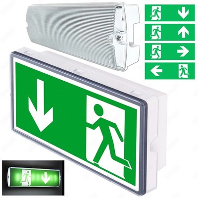 LED Notleuchte Notausgang Schild Exit Fluchtweg Licht Beleuchtung Notbeleuchtung
