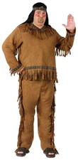 Native American Indian Brown Adult Men's Costume Plus Size
