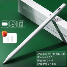 Active Stylus Pen for iPad 2018-2025 Palm Rejection Tilt Sensitive Tablet Pencil