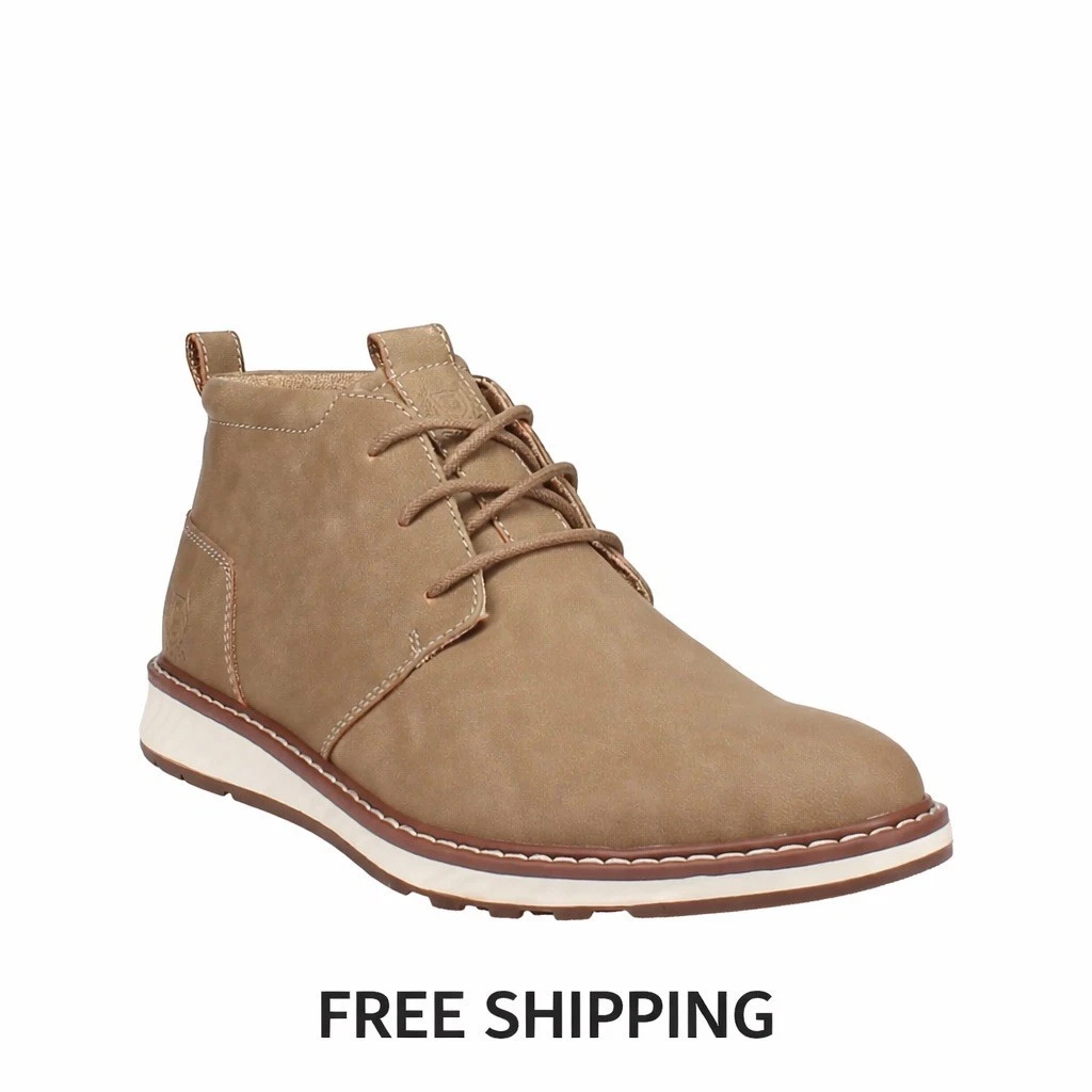 New Be Positive x Spence Chukka Boot Canvas Suede Cream Tan Size 44 (US 10.5) Chukka Boot in Stone Suede | Shop Sid Mashburn main image 4
