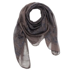 Baumwolltuch Elefant braun blau-schwarz quadratisches Tuch