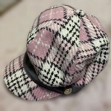 Samantha Thavasa Pink Check Beret Women JPN Limited Edition Rare Animation Model
