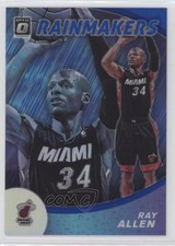 2019-20 Panini Donruss Optic Rainmakers Blue Prizm 37/49 Ray Allen #15 HOF s3g