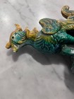 ANTIQUE SANCAI GLAZED CHINESE CERAMIC ROOF TILE — photo 7