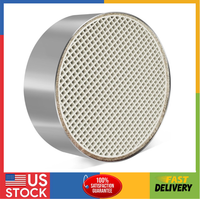 Wood Stove Catalytic Combustor 6"x2" Ceramic Converter for Longer Burn Time