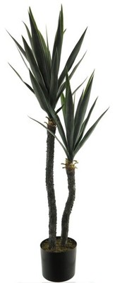 artplants Plastikpalme Yucca SHISHAN, 125 cm
