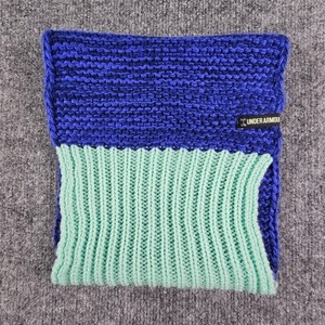 Under Armour UA ColdGear Youth Girls Blue Winter Knit Neck Face Gaiter Scarf EUC