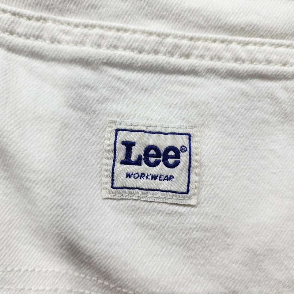 Lee 裙女式 14 白色经典传统工作服牛仔高腰迷你休闲 — 第 4/4 张图片