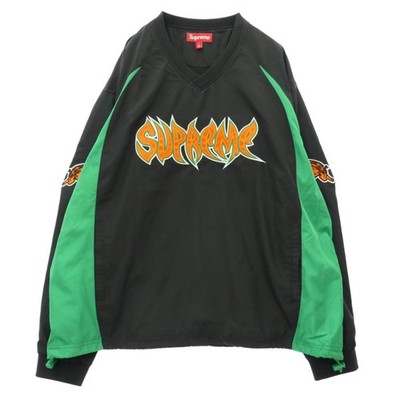 Supreme 25AW Warthog Warm Up Pullover Front Logo Embroidered Nylon Used LIFE-0