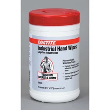 Loctite / Henkel - 34943 - INDUSTRAL HAND WIPES 9.5 X12 TOWEL 75 COUNT, Case of