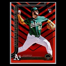 2025 Topps Update - #US252 Justin Sterner RC Value Box Holiday Foil - Athletics