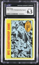 1972 TOPPS '71 NFC CHAMPIONSHIP GAME #138 CGC 6.5