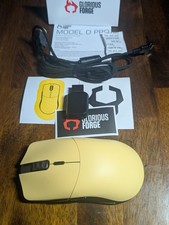 Glorious Model O Pro Wireless Golden Panda Gaming Mouse Complete