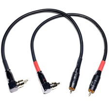 Cess1671f Rca Right Angle To Straight Type Male To Male Preamp Jumpers Patch Cab